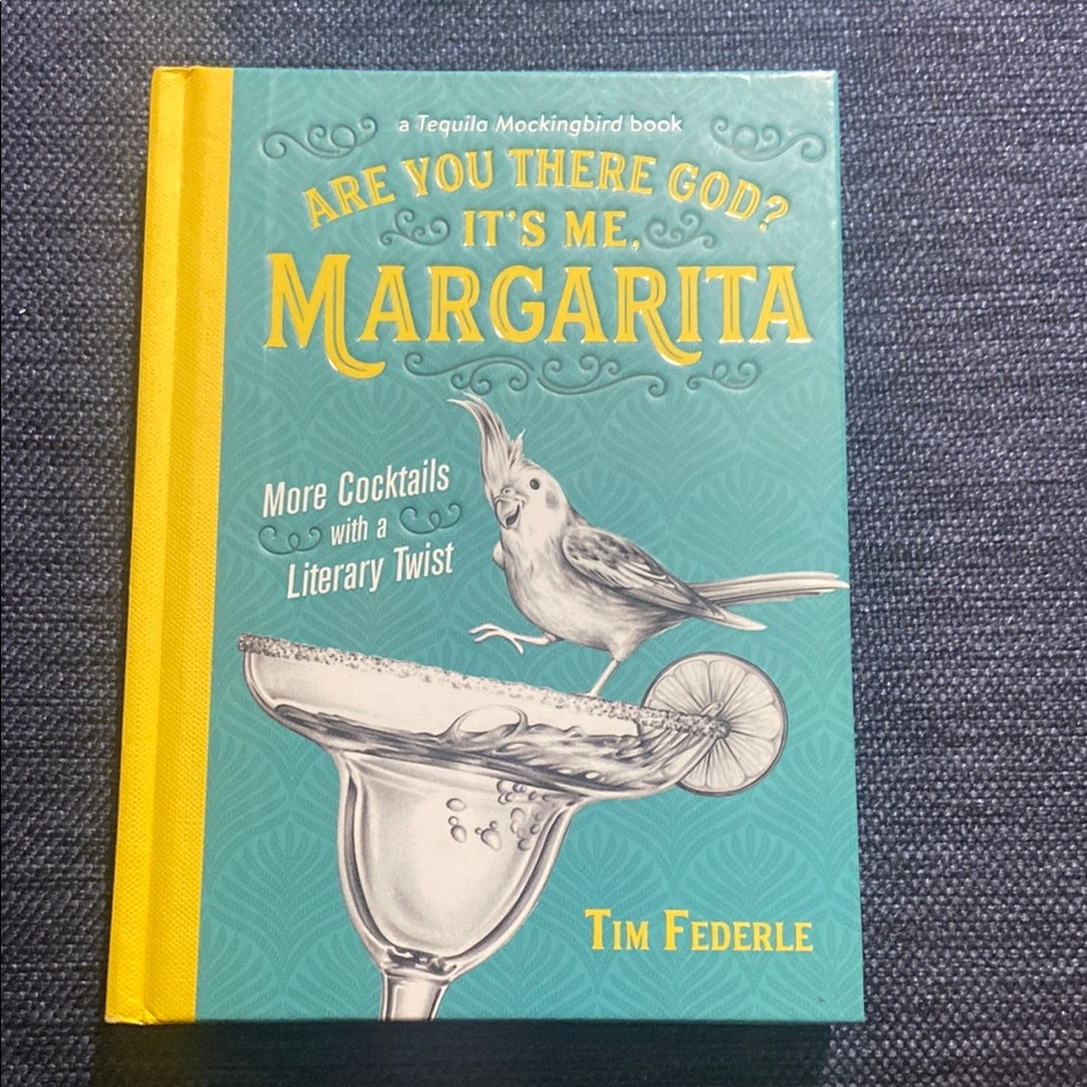 Are You There God? It's Me, Margarita Cookbook - Yellow and Teal